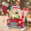 Christmas Snow Globe Lantern with 8 Holiday Music, Christmas Water Snow Globe USB/Battery Powered 6H Timer, Glitter Snowfall Snowman and Penguin Scene for Family Friends (Snowman Penguin)