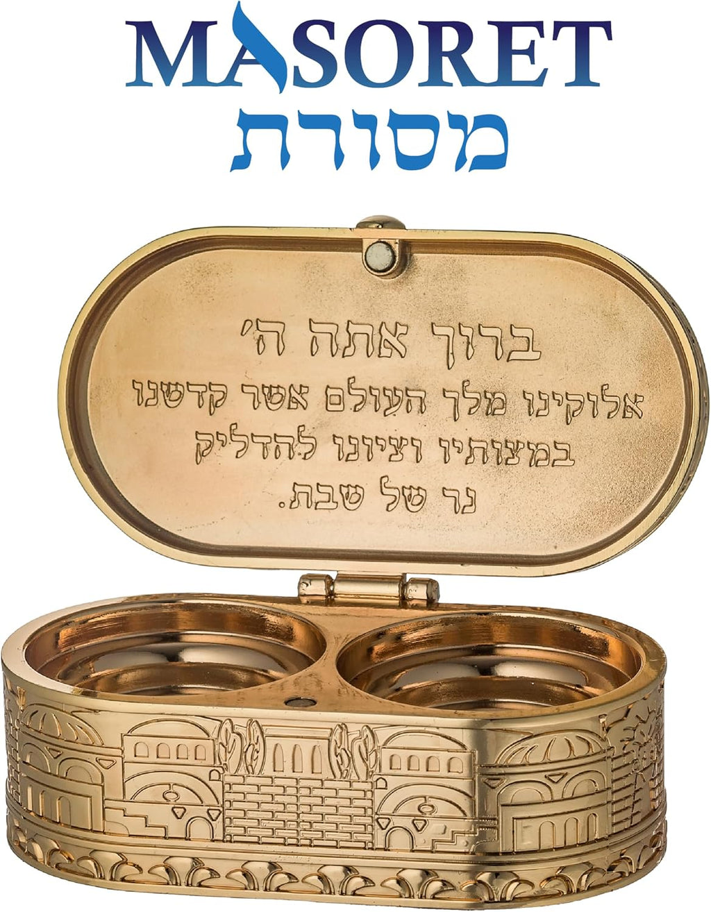 Metal Travel Size Candlesticks with Cover 1.6 * 3.5 Inch Jewish Shabbat Metal Travel Candle Holders…