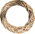 ashland natural willow wreath, unfinished hand-woven seasonal craft, main product view