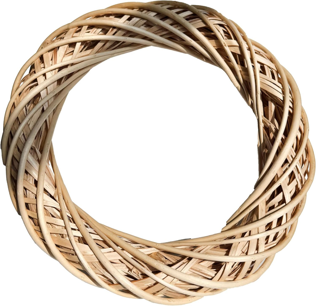 ashland natural willow wreath, unfinished hand-woven seasonal craft, main product view
