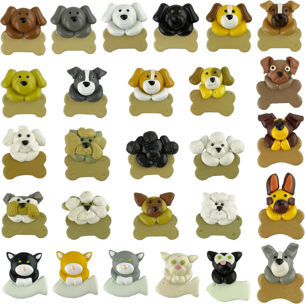 Customized and Personalized Christmas Ornament - Family of 2-6 with Two Pets - Select 2 of The 25 Different Dogs and Cats to Design Your Own Made to Order Gift (Family of 2)
