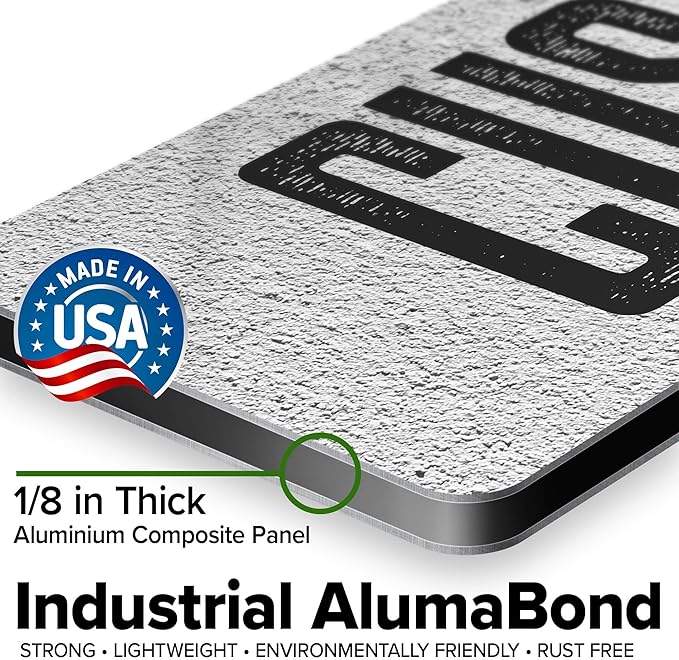 Custom Sign, Custom Street Sign, 11 Font Colors, 13 Font Styles, 4 Hole Options, 22 Sizes, 6x24 Inches, Rust Free DiBound, Fade Resistant, Made in USA by My Sign Center (Concrete)