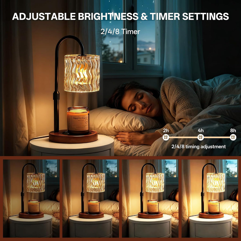 Homelist Candle Warmer Lamp, Adjustable Height Candle Warmer | Vintage Candle Warmer Lamp Dimmable with Timer for Home Decor, GU10 Bulb, Table Lights for Bedroom, Tea Room, Rest Room