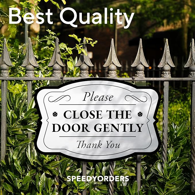 Custom Decorative Outdoor Metal Signs, Personalized Aluminum Signs, Customized Driveway Signs, Waterproof Signs Made In USA, Design 3 Metalic Silver 42x28 In