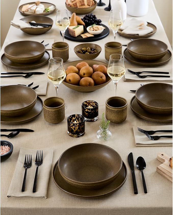 Solino Home Natural Linen Tablecloth 60 x 144 Inch - 100% Pure Linen Table Cloth for Rectangle Tables - Fete, Machine Washable Tablecloth for Fall, Autumn, Thanksgiving, Christmas, Holiday