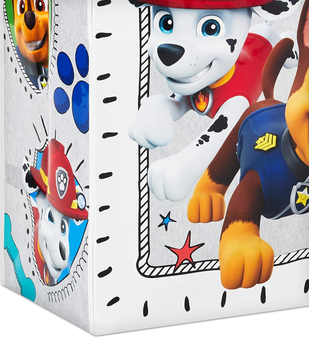 Hallmark 15" Extra Large Paw Patrol Gift Bag with Tissue Paper for Birthdays, Kids Parties, Christmas, Holidays