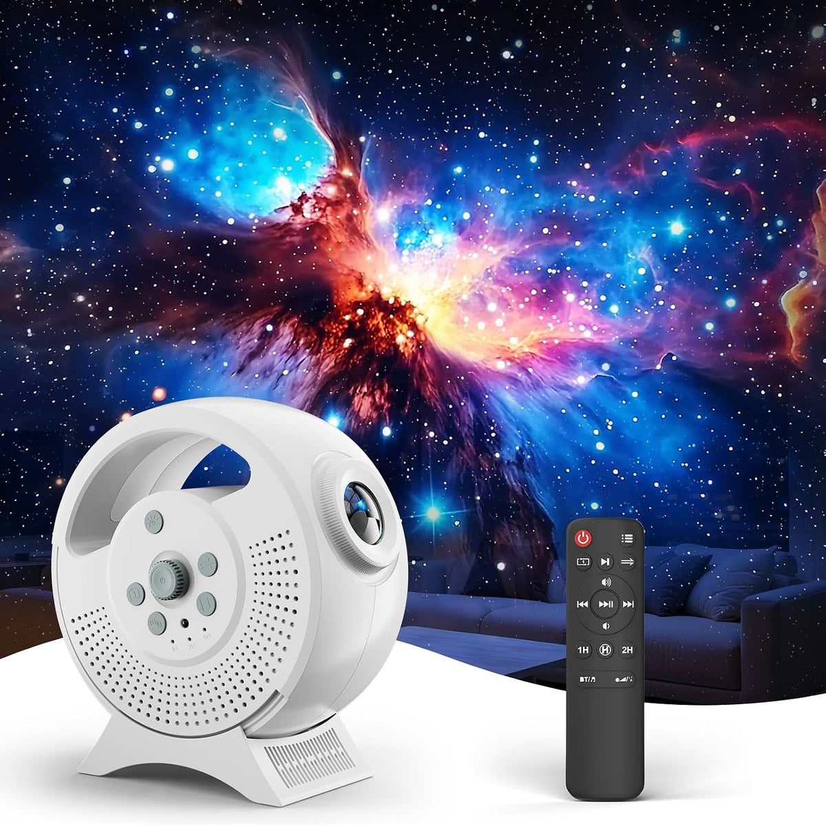 rossetta 3d galaxy projector, 60 scenes star light, main product view