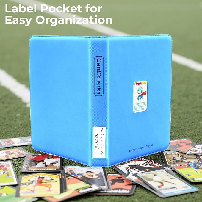 Premium ZiP Trading Cards Binder 9 Pockets, 936 Cards, Large Cards Book Album with Front Window & Lable Pocket, Card Collection Folder for TCG, MTG, Baseball, Football, Soccer and Games Cards