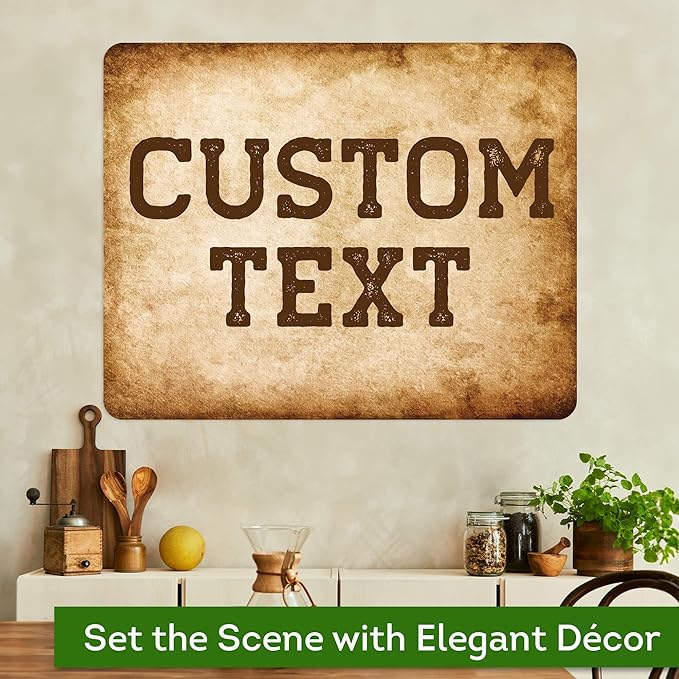 Custom Sign, Custom Street Sign, 11 Font Colors, 13 Font Styles, 4 Hole Options, 22 Sizes, 24x30 Inches, Rust Free DiBound, Fade Resistant, Made in USA by My Sign Center (Vintage)