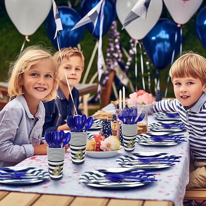 Nautical Decorations & Tableware - Party Supplies for 20 Guests