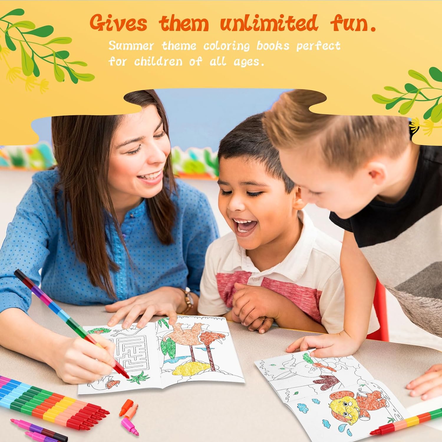 BenLouis Coloring Books Party Favors Bulk Mini Coloring Books for Kids Ages 4-8-12 Small Activity Books For Birthday Party Gifts Goodie Bags Stuffers Classroom Travel Activity（24pcs Classic）