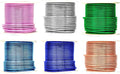 Mandala Crafts 12 Gauge Anodized Aluminum Craft Wire for Jewelry Making - 276 FT Colored Flexible Silver Copper True Blue Pink Ice Blue Green Wire - Bendable for Bonsai Armature Crafting Sculpting