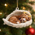 Personalized Dog Memorial Acrylic Car Ornament Custom Photo Pet Memorial Ornament with Dog Name – Personalized Pet Memorial Ornament Photo Memorial Christmas Ornament