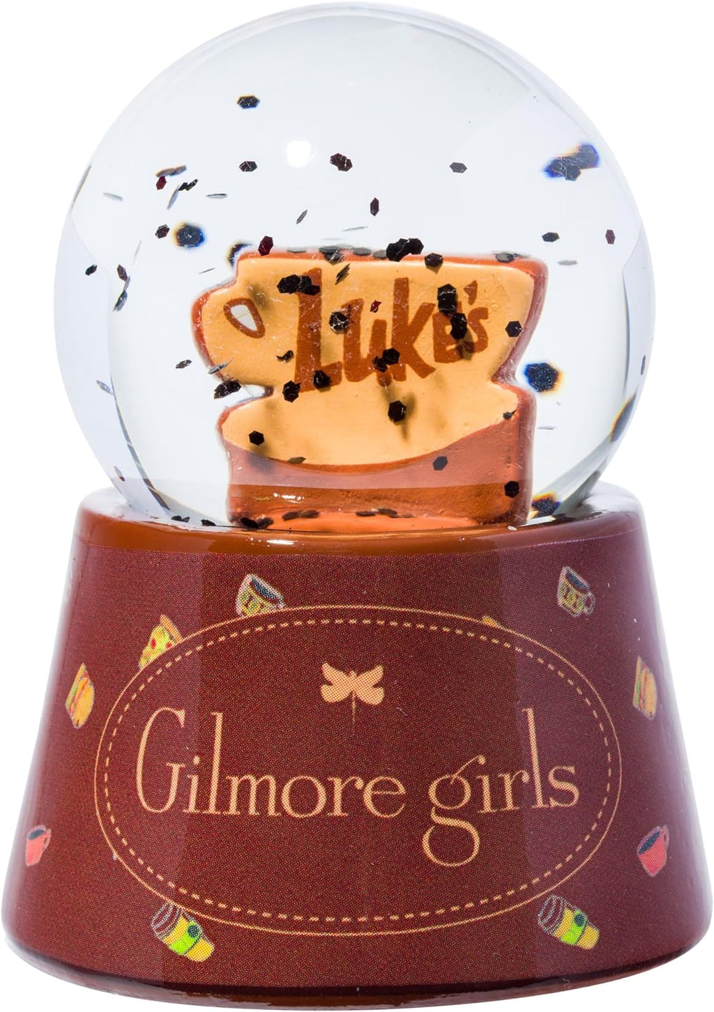 Silver Buffalo Gilmore Girls Mini Light Up Snow Globe│Luke's Diner│3.8 Inches Tall, 45mm (Small)