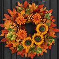 waipfaru fall wreaths for front door,22 inch autumn, main product view