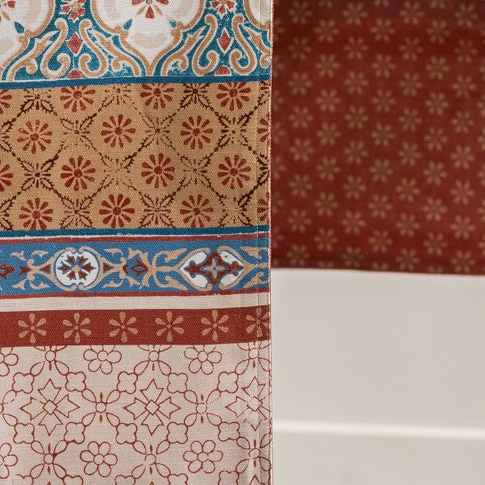 Maison d' Hermine Table Runner 100% Cotton Double Layer Table Runners 108 inches Long for Thanksgiving Christmas Decorations Home Kitchen Dining Party Wedding (Romane, 14.5" x 108")