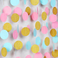 Blue Pink Gold Party-Decorations Gender-Reveal - 52Ft Paper Streamers Garland Hanging Decor Birthday Banner Ideas Event Party Supplies