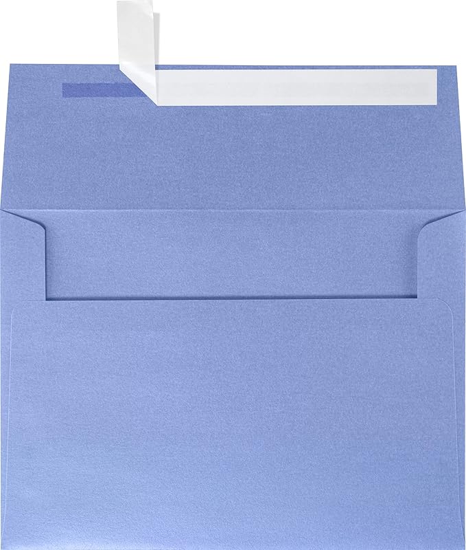 LUXPaper A7 Invitation Envelopes | Peel & Press | 5 1/4" x 7 1/4" | Vista Metallic | 80lb. Text | 1,000 Qty