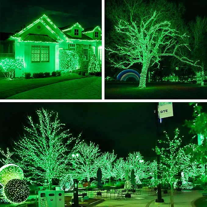 St.Patrick's Day Fairy String Lights, 8.2Ft 50 LED Fairy Lights with Timer, 8 Modes Battery Operated Fairy Lights, 4 Pack Mini Led String Lights for DIY Wedding Bedroom Mason Jar Christmas Decoration