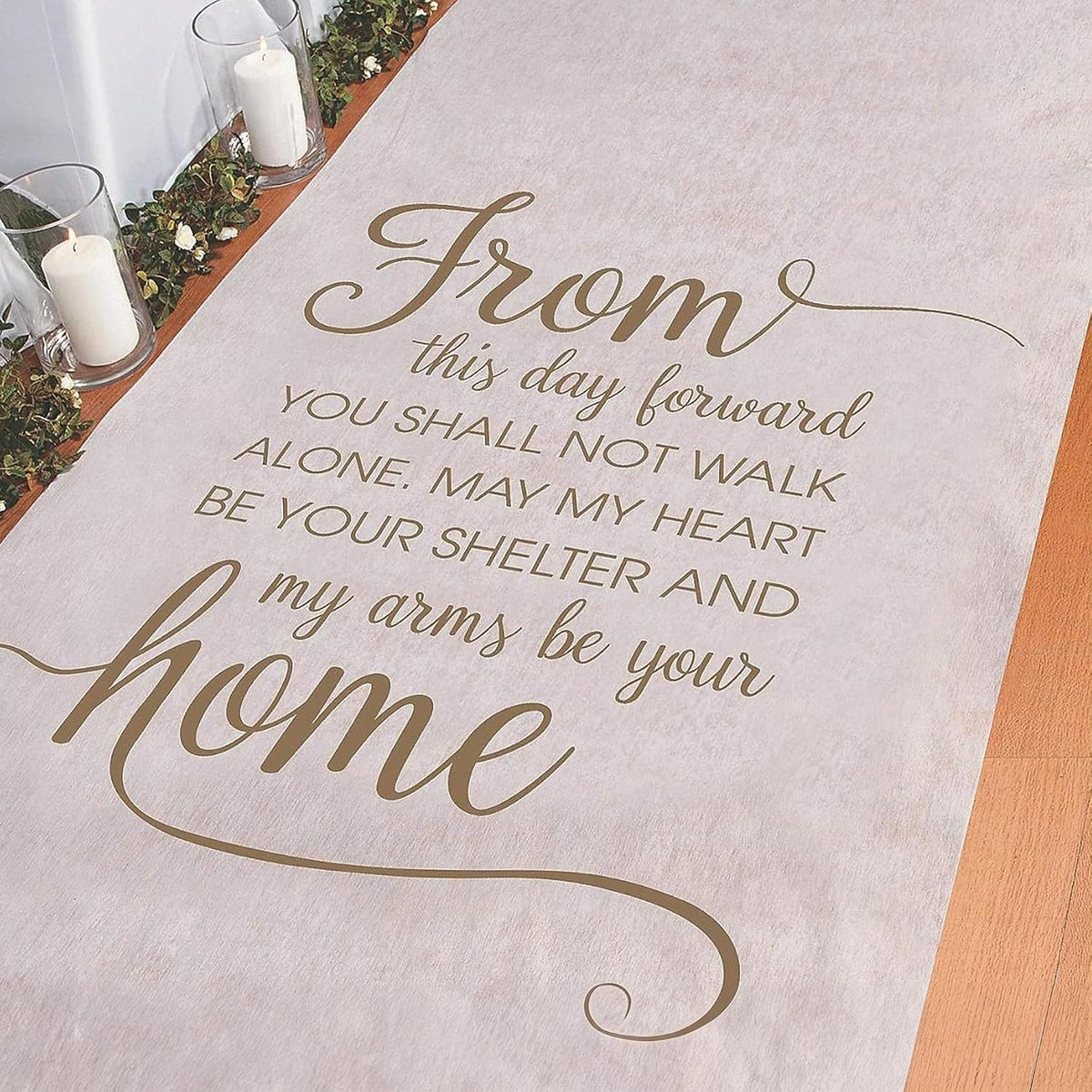 Fun Express White Wedding Aisle Runner 100 Foot