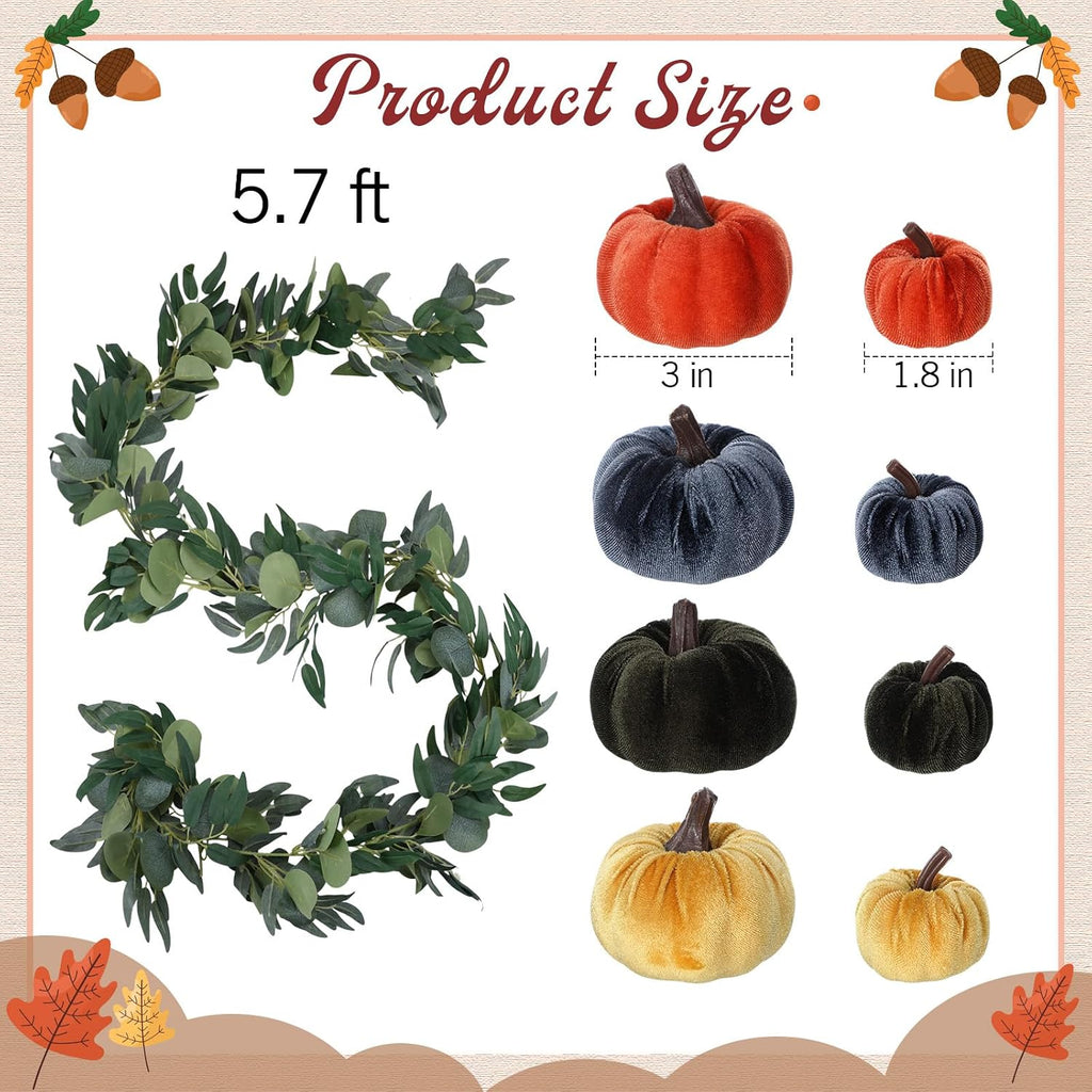 conelist 2 pcs artificial maple leaf rattan garland, close-up detail