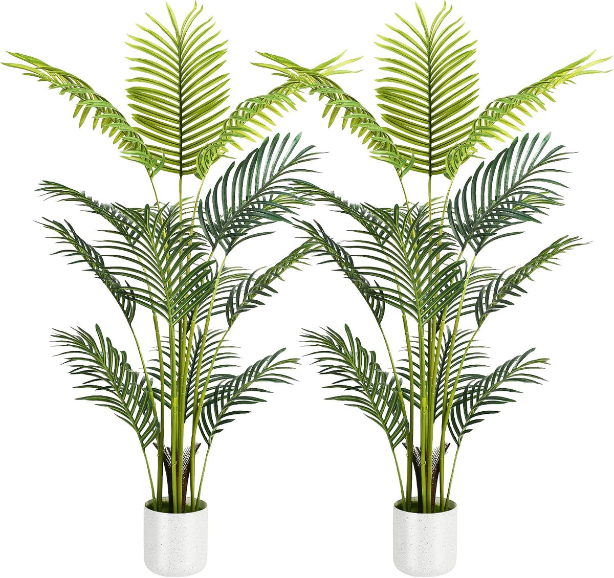 artificial palm tree 4ft, suntee fake tree with, front angle view