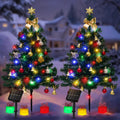 mini christmas tree solar lights, outdoor decorations, 2, main product view