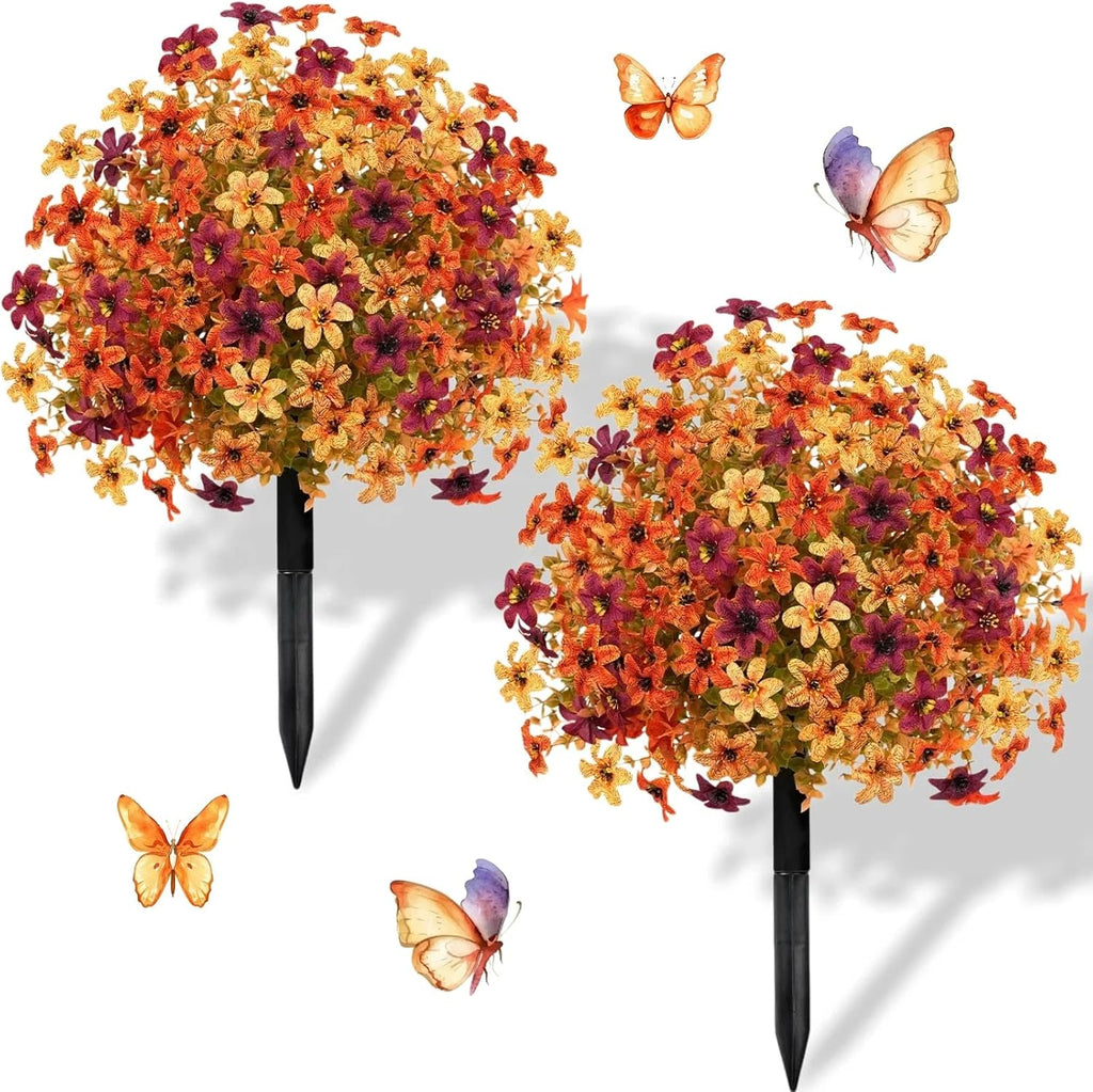 artificial fall flowers for outdoors, 23'' topiary balls, main product view