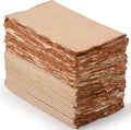 Wanderings Vintage Handmade Deckle Edge Folded Paper – Folded to 3.5"x2" – 150 GSM - 50-Pack – Textured Cotton Paper – Ideal for Place Cards, Blank Name Cards, Table Settings, Gift Tags, Love Notes
