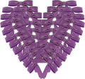 50pcs 1-1/2" Purple Satin Ribbon Bows Without Twist Ties Mini Ribbon Bows for Candy Partiy Decoration Gift Packing&Wrapping Accessoried(Purple)