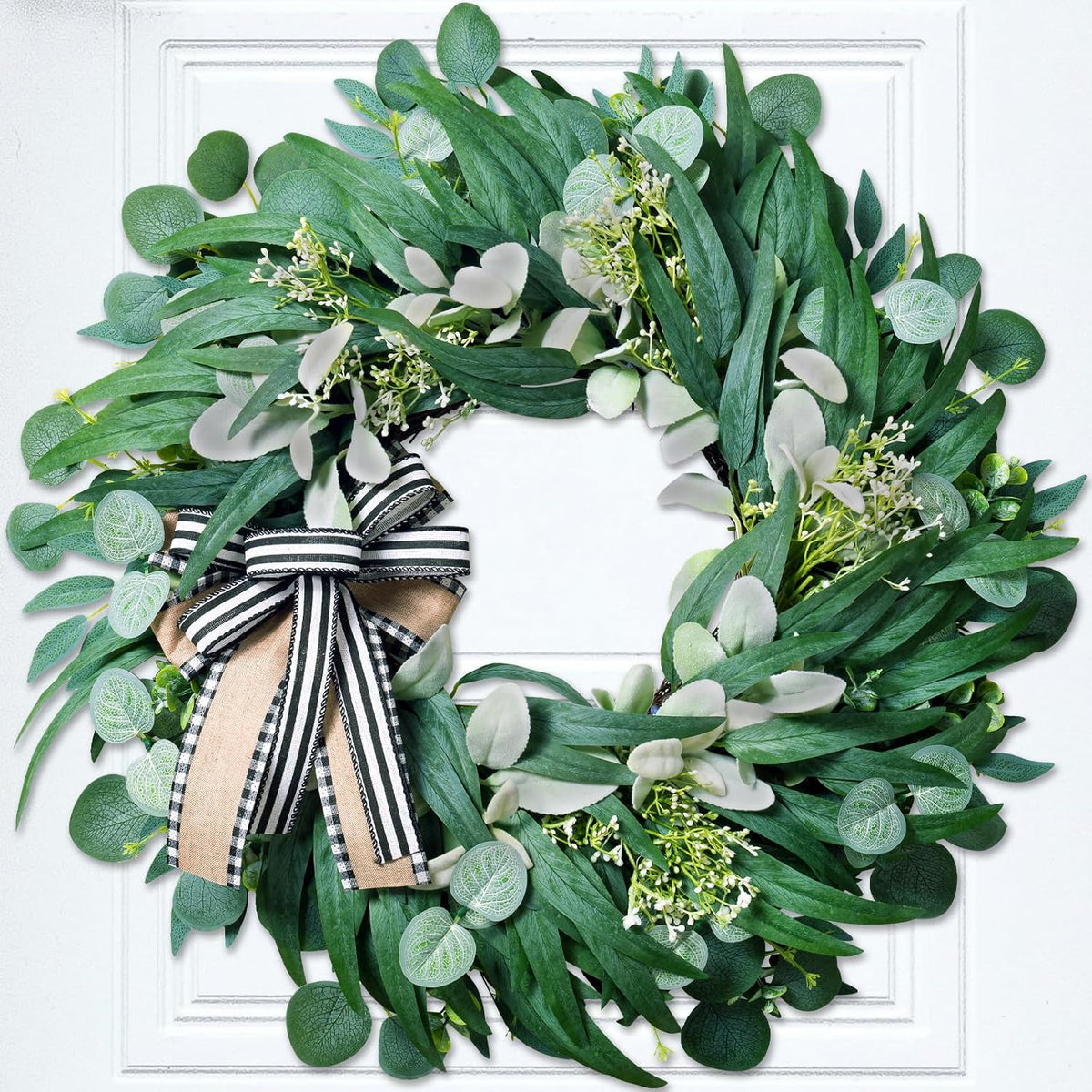 26 in large farmhouse wreaths for front door, view 9