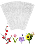 100 PCS FIVEIZERO 18 Gauge Green Floral Wire Stems for Artificial Flower Making,Florist Wire,Flower Wires for Crafts,Alambre para Flores for Wreaths, Flower Arrangements and DIY Projects