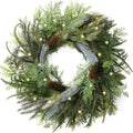 decorbyhannah 20" norfolk pine christmas door wreath with, main product view