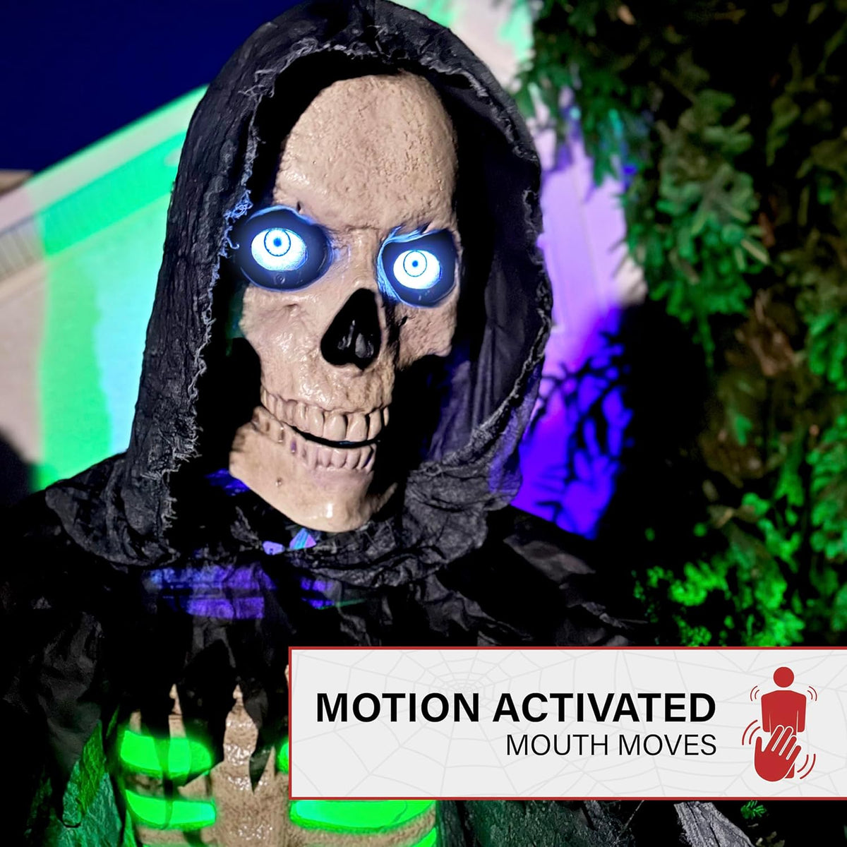 Haunted Hill Farm 10-Ft Motion-Activated Towering Reaper Animatronic