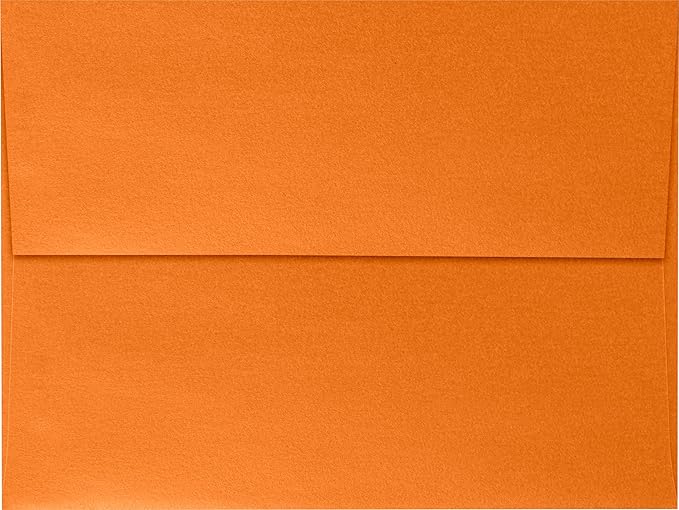 LUXPaper A7 Invitation Envelopes | Peel & Press | 5 1/4" x 7 1/4" | Flame Metallic | 80lb. Text | 50 Qty