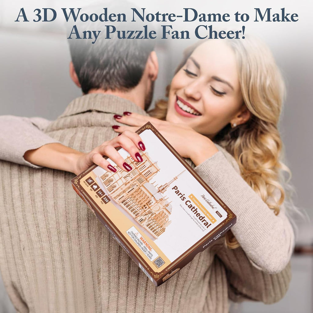 robotime 3d wooden puzzles for adults, scale 1: shown in use