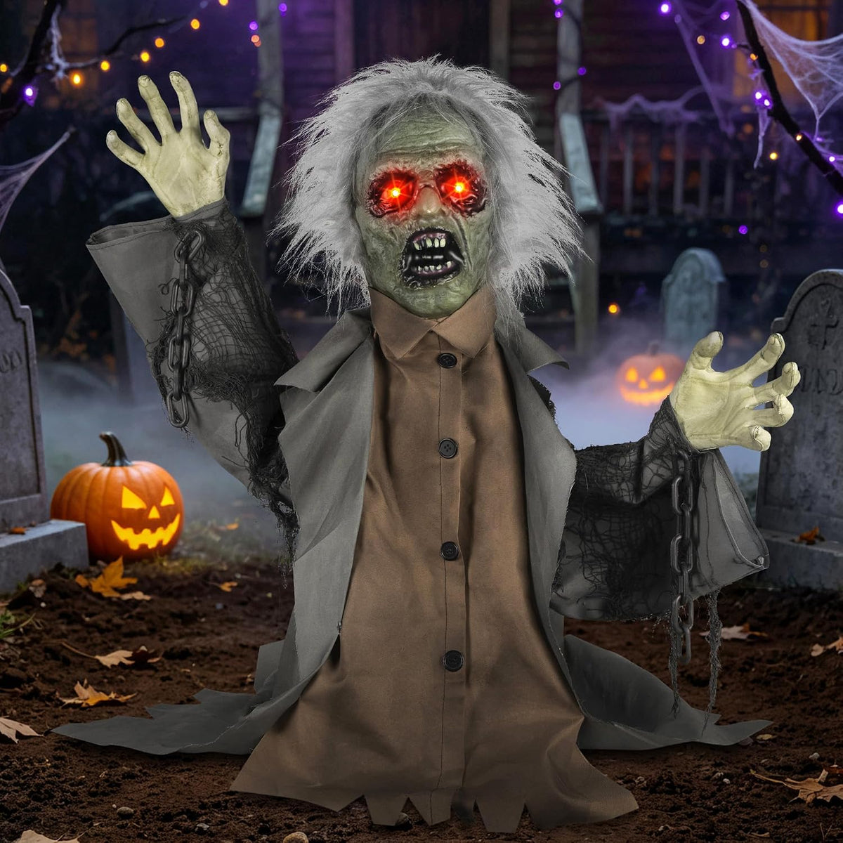 kemooie Halloween Animatronics Groundbreaker Zombie Decorations