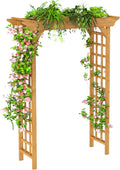 wood garden arbor – outdoor wooden arch pergola, main product view