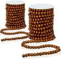 giegxin 2 pcs brown christmas wood bead garland, main product view