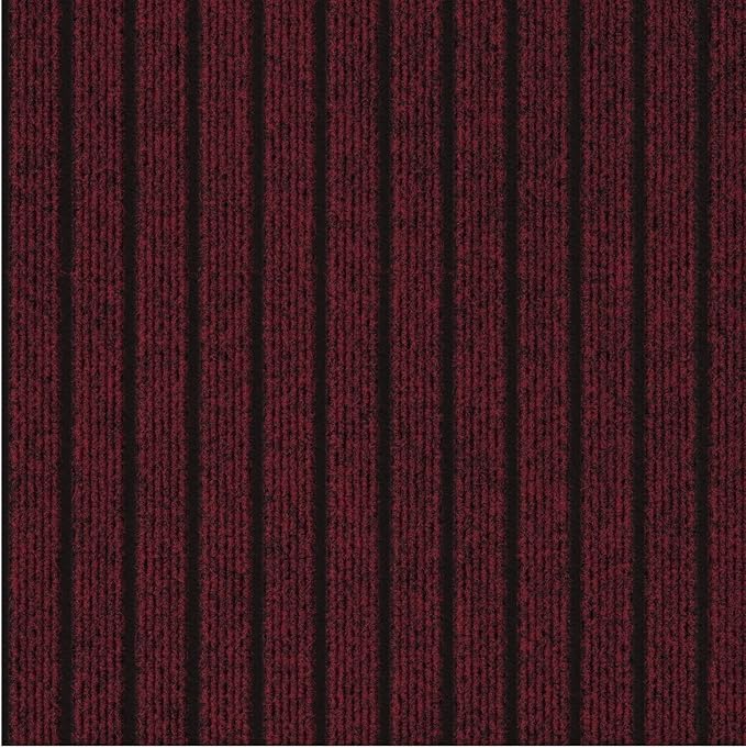 Ottomanson 2' x 10' Hallway Runner with Scraper Pile - Extra Durable Non-Slip Rug Mat for Indoor & Outdoor Use - Ideal for Kitchen, Entryway, Patio & Garage - High-Traffic Carpet, Red