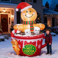 zpisf 6 ft christmas inflatables outdoor decorations, cute, main product view
