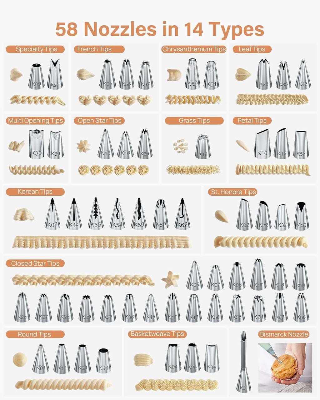 Kootek 230PCs Cake Decorating Kits, Baking Supplies Tools with Cake Stand Turntable, Piping Bags and Tips, Cake Leveler, Frosting Icing Spatulas & More Accessories for Cake Cupcake Decorations