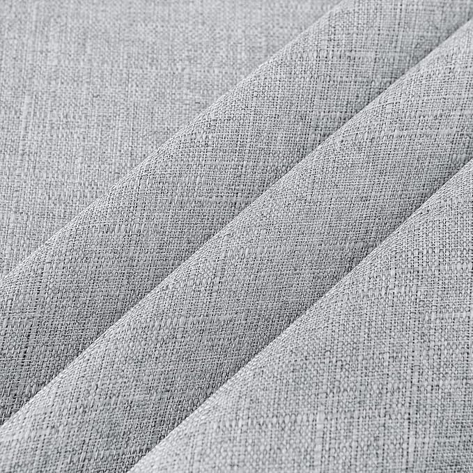 NLMUVW Square Linen Tablecloth, Light Grey Small Table Cloth Water Resistant Textured for Kitchen Dining Party Cafe, 54 x 54 Inch