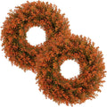 u'artlines 17" fall front door boxwood wreaths, artificial, main product view