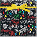 Current Let It Snow Christmas Rolled Wrapping Paper - Premium Jumbo 23-Inch x 32-Foot Gift Wrap Roll, 61 Square Feet Total