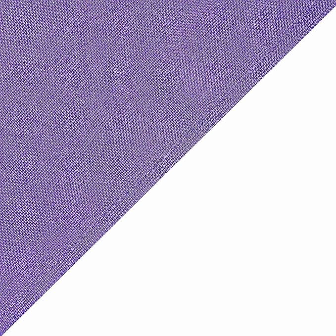 Efavormart 70" Premium Square Polyester Tablecloth for Wedding Kitchen Dining Events - Purple