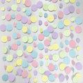 Pastel Party Decorations Blue Purple Pink Yellow Green Circle Dots Garland Hanging Paper Polka Dot Streamer for Birthday Baby Shower Wedding Bridal Shower Macaron Spring Easter Party Supplies