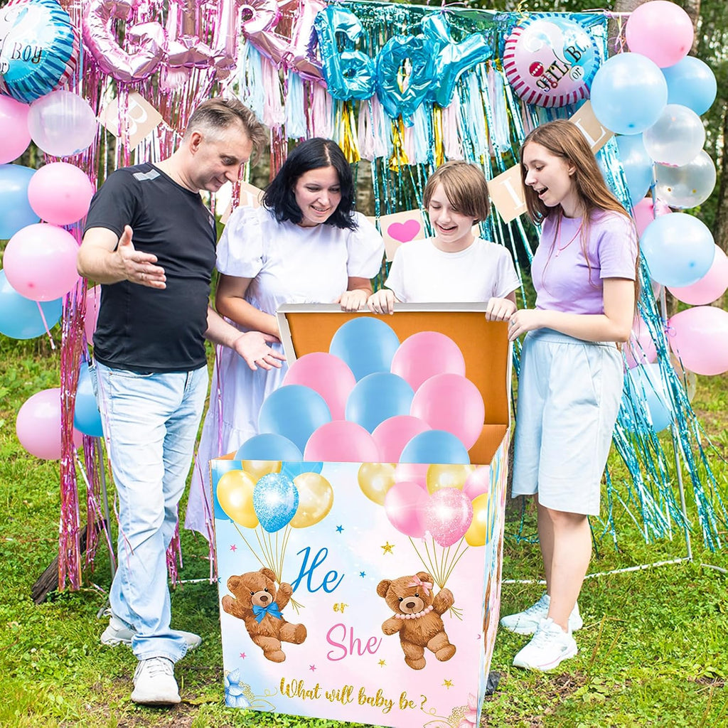 gisgfim 28 inches extra large gender reveal gift, package contents