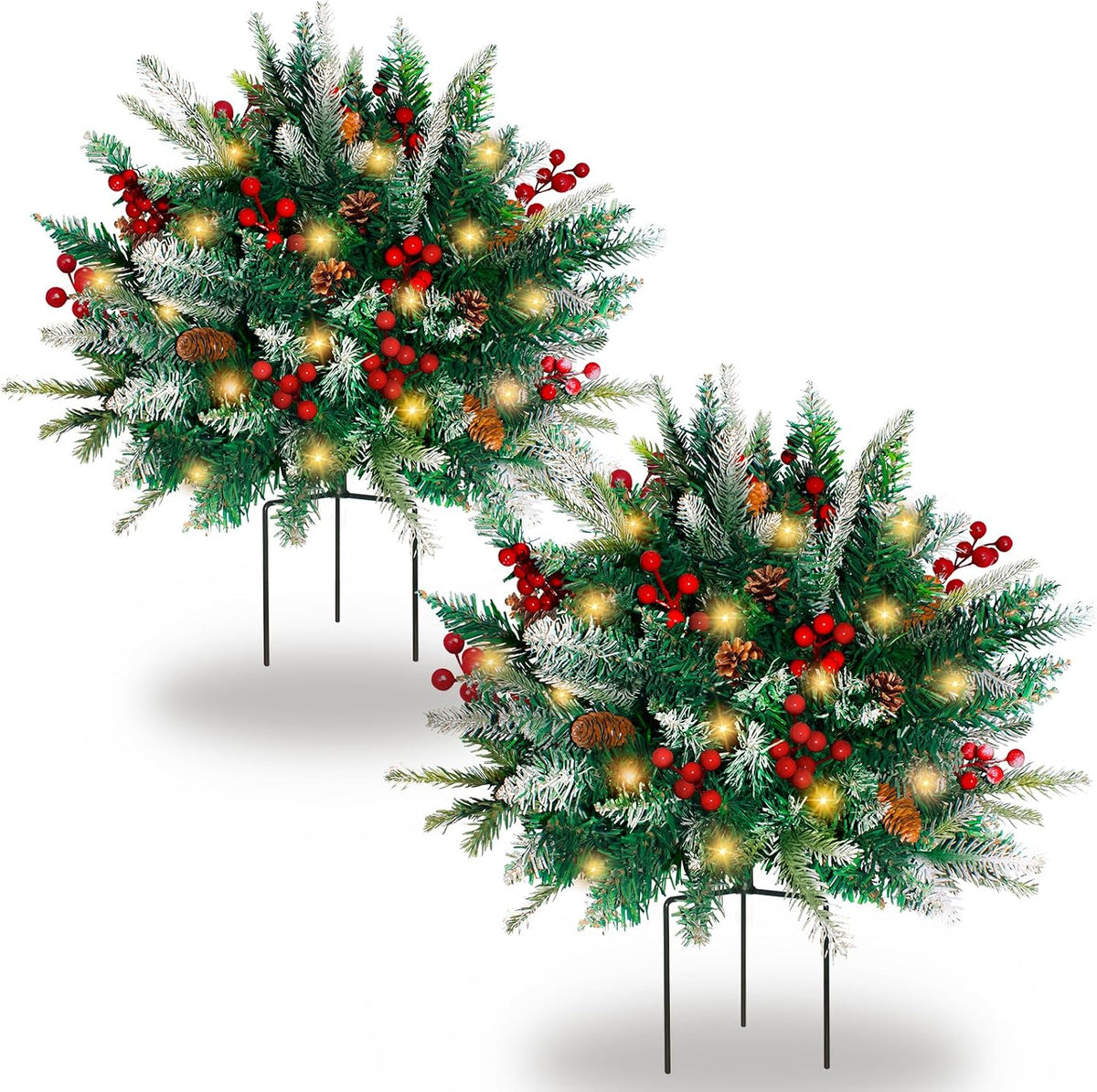lighted christmas urn filler, 2 pack 24 inch, main product view