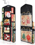 Wrapping Paper Storage Organizer, Double-Sided Gift Wrap Holder, 360° Rotating Gift Bag Storage Organizer for Your Craft, Accessories, Gift Warp Supply, Wrap Ribbon and Stationery